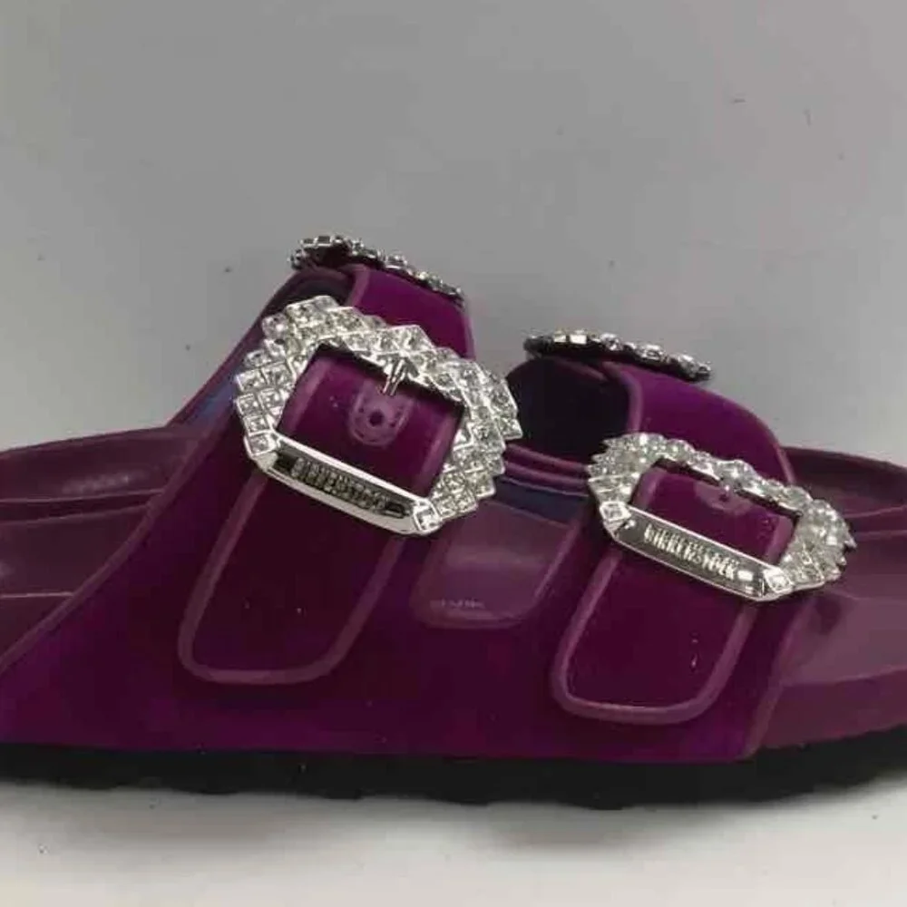 Manolo Blahnik x Birkenstock Arizona sandals Size 39 SEE PIC OF SIZE - Picture 2 of 5